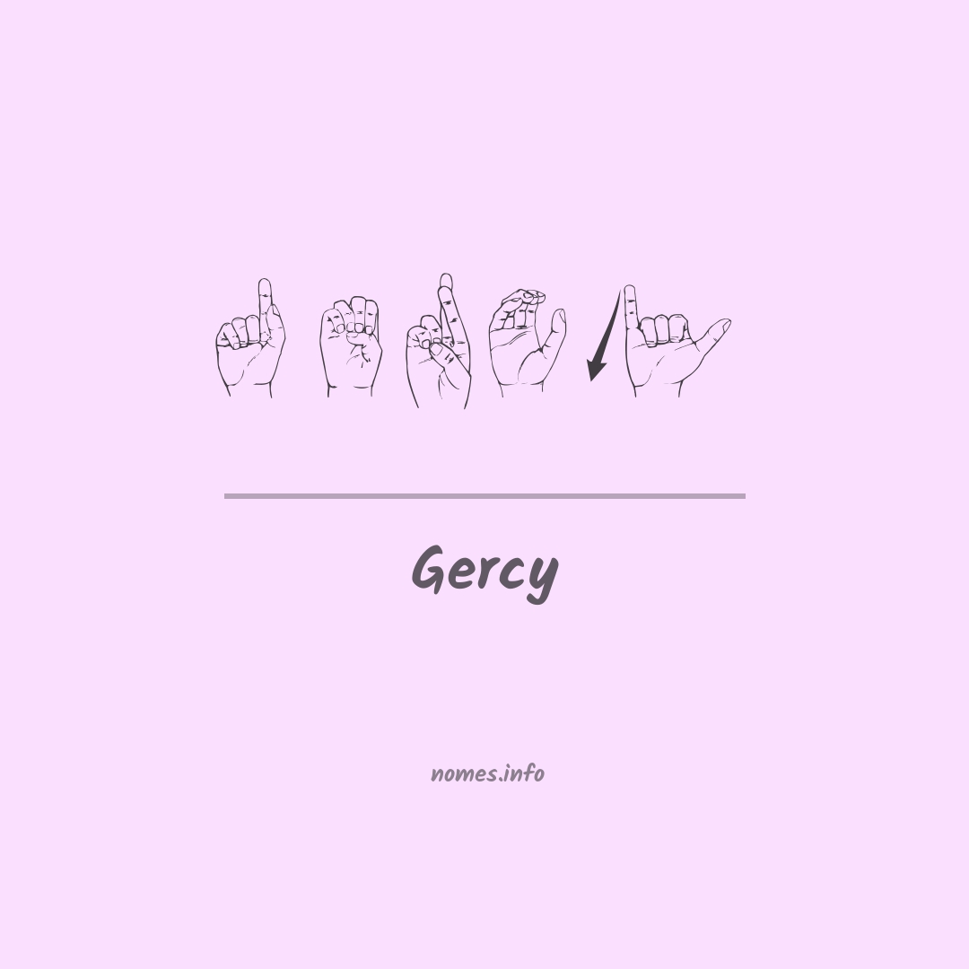 Gercy em Libras