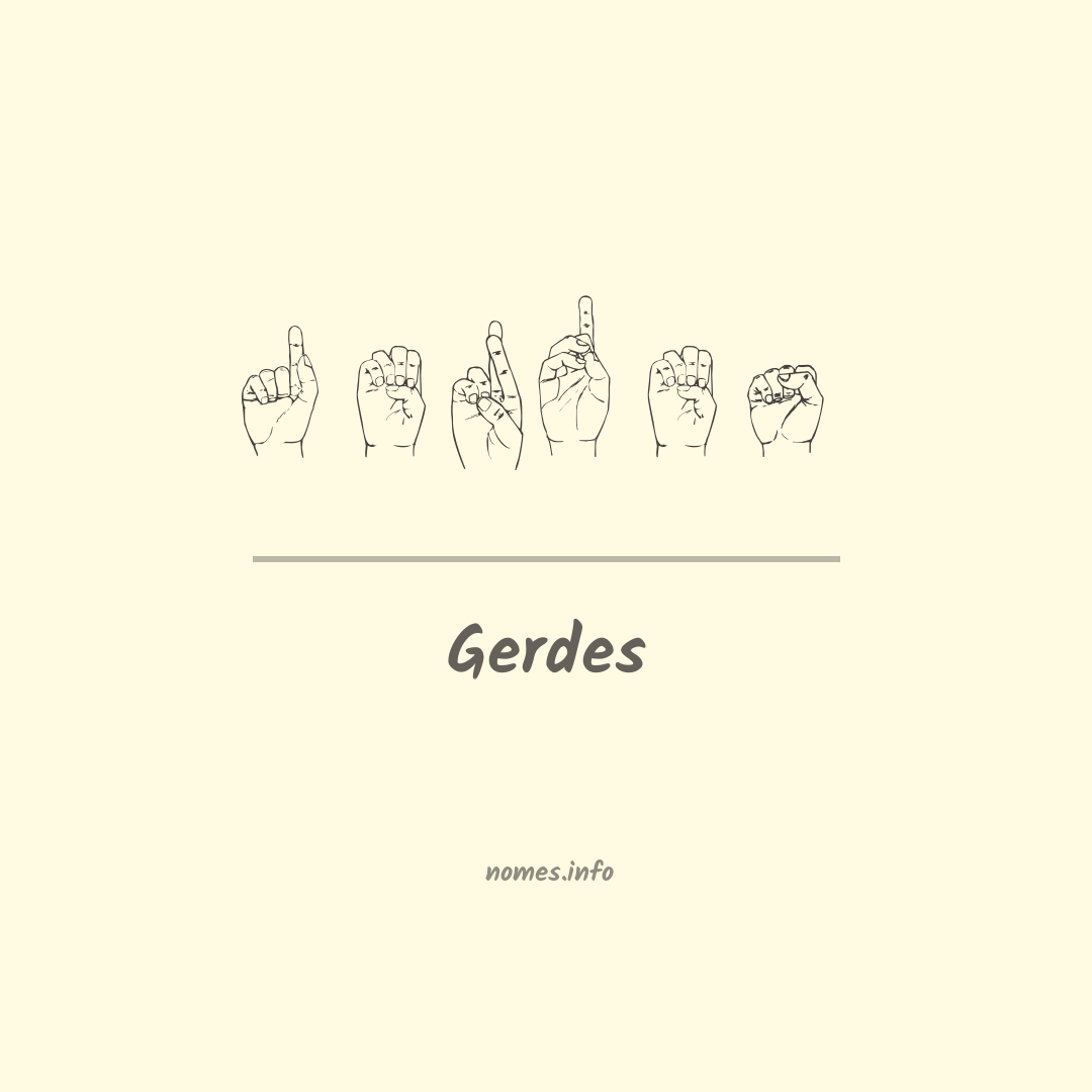 Gerdes em Libras