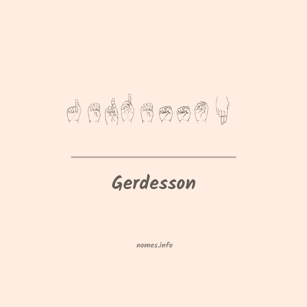 Gerdesson em Libras