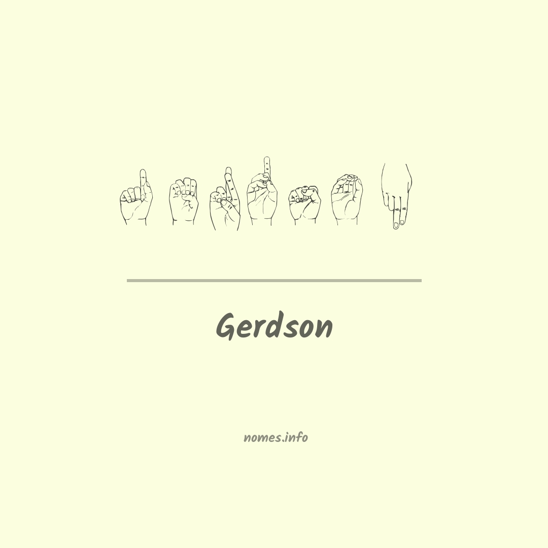 Gerdson em Libras