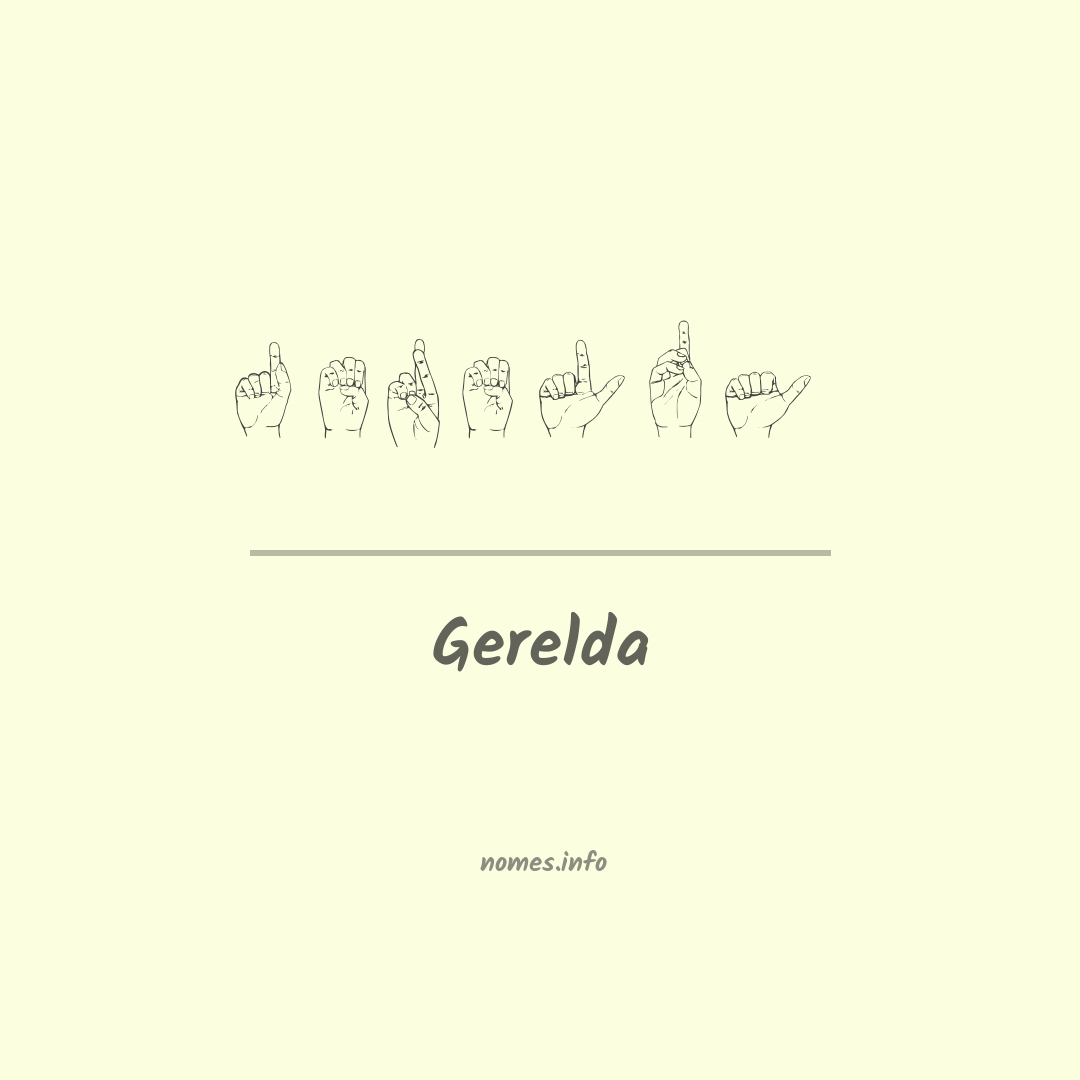 Gerelda em Libras
