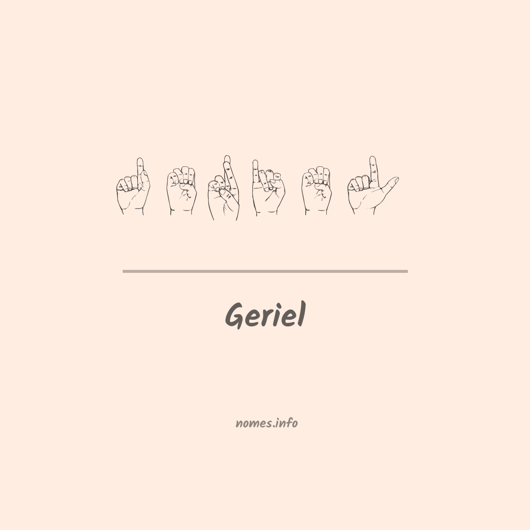 Geriel em Libras