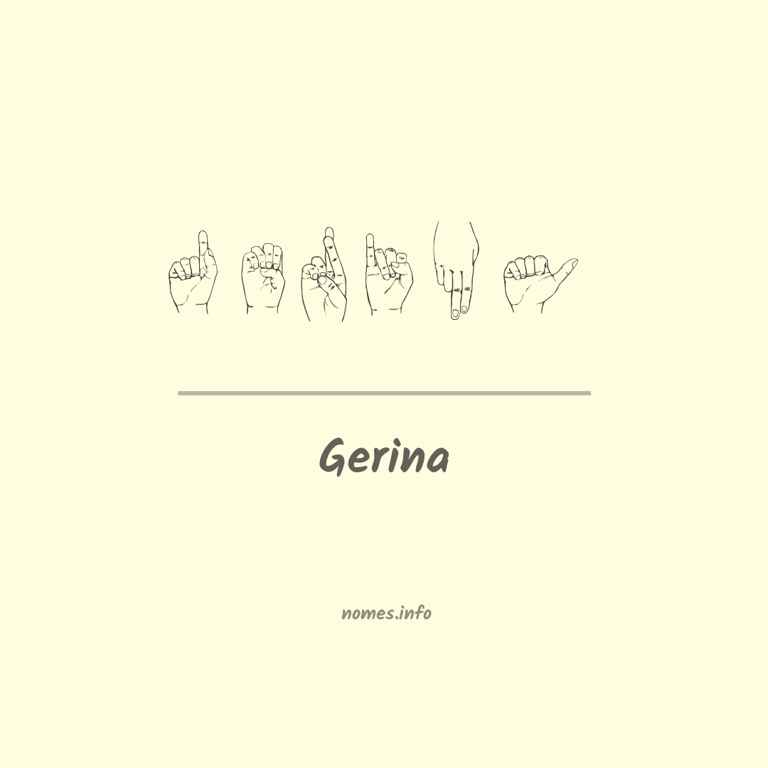 Gerina em Libras