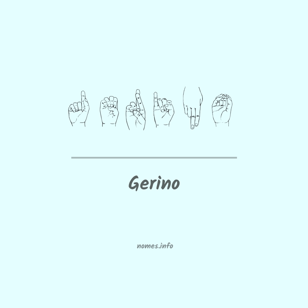 Gerino em Libras