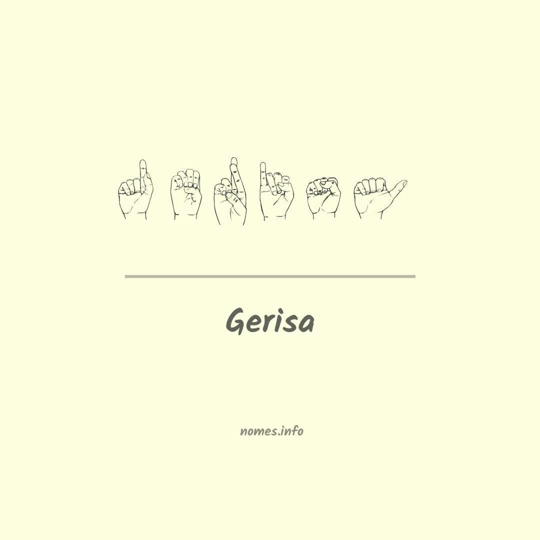 Gerisa em Libras