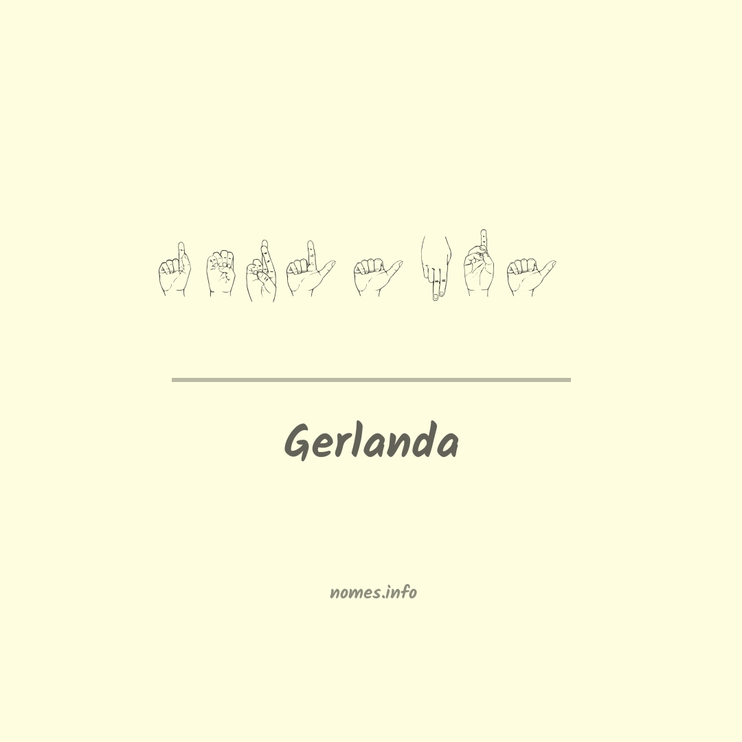 Gerlanda em Libras