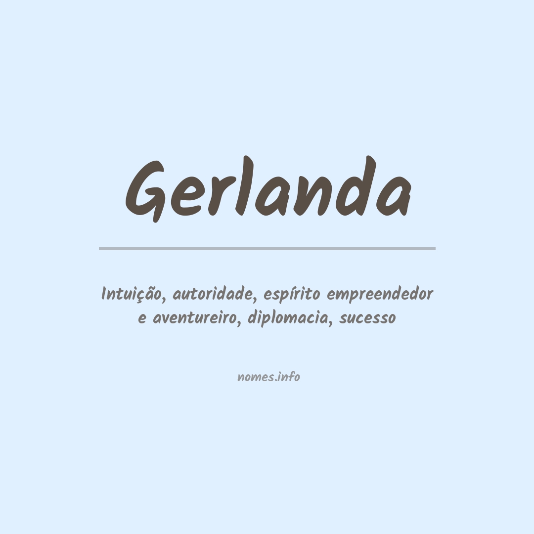 Significado do nome Gerlanda
