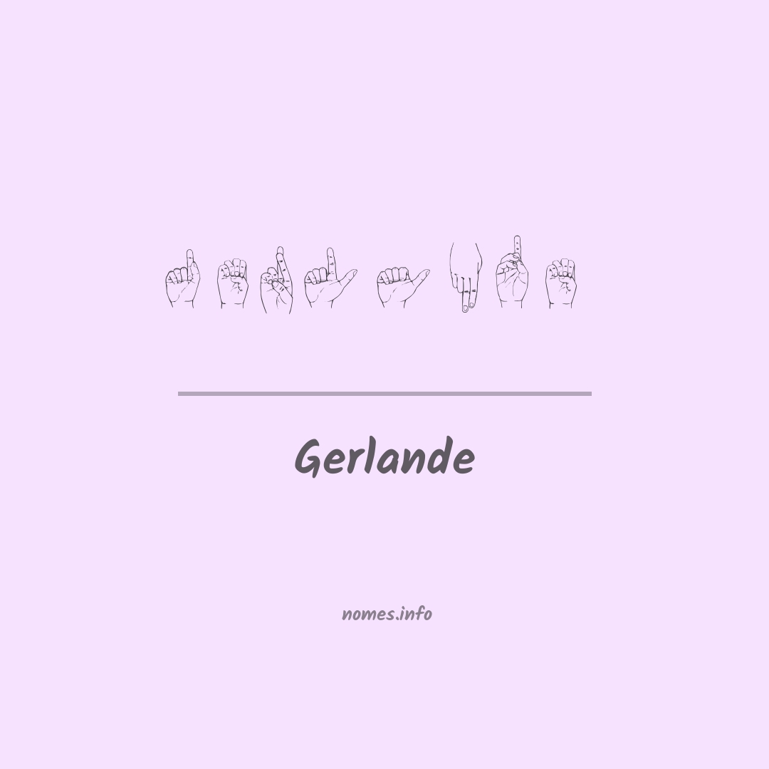 Gerlande em Libras