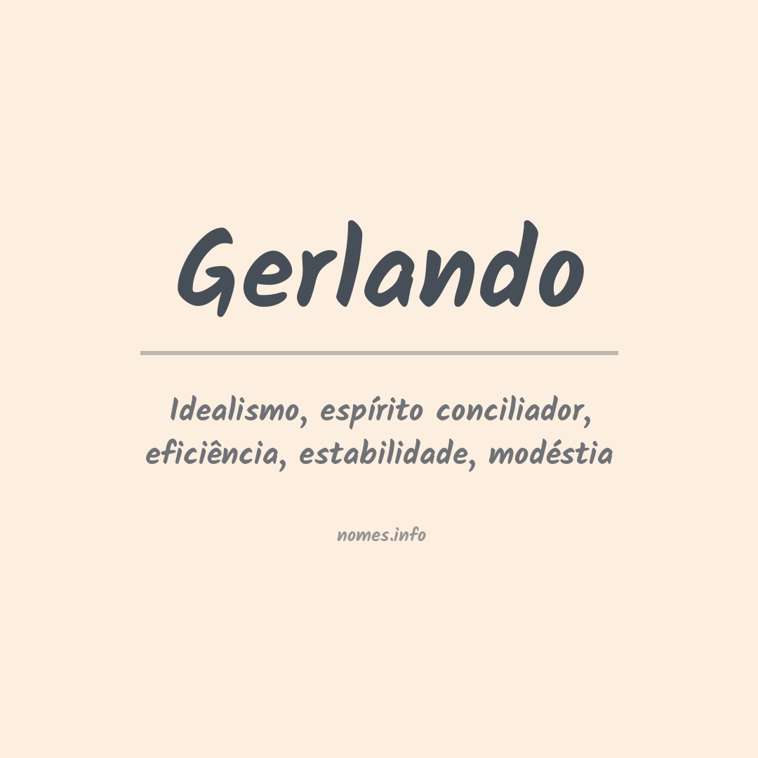 Significado do nome Gerlando