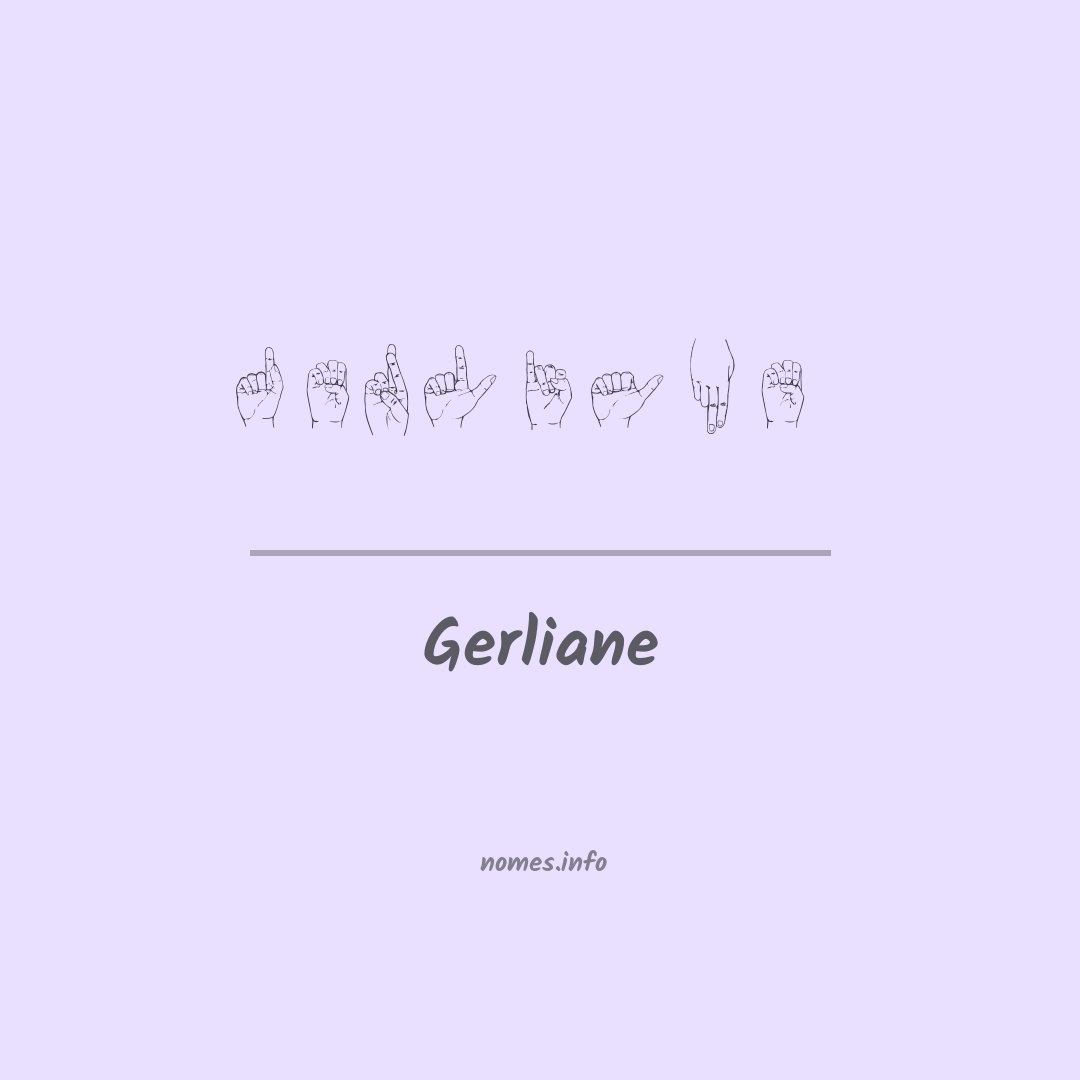 Gerliane em Libras