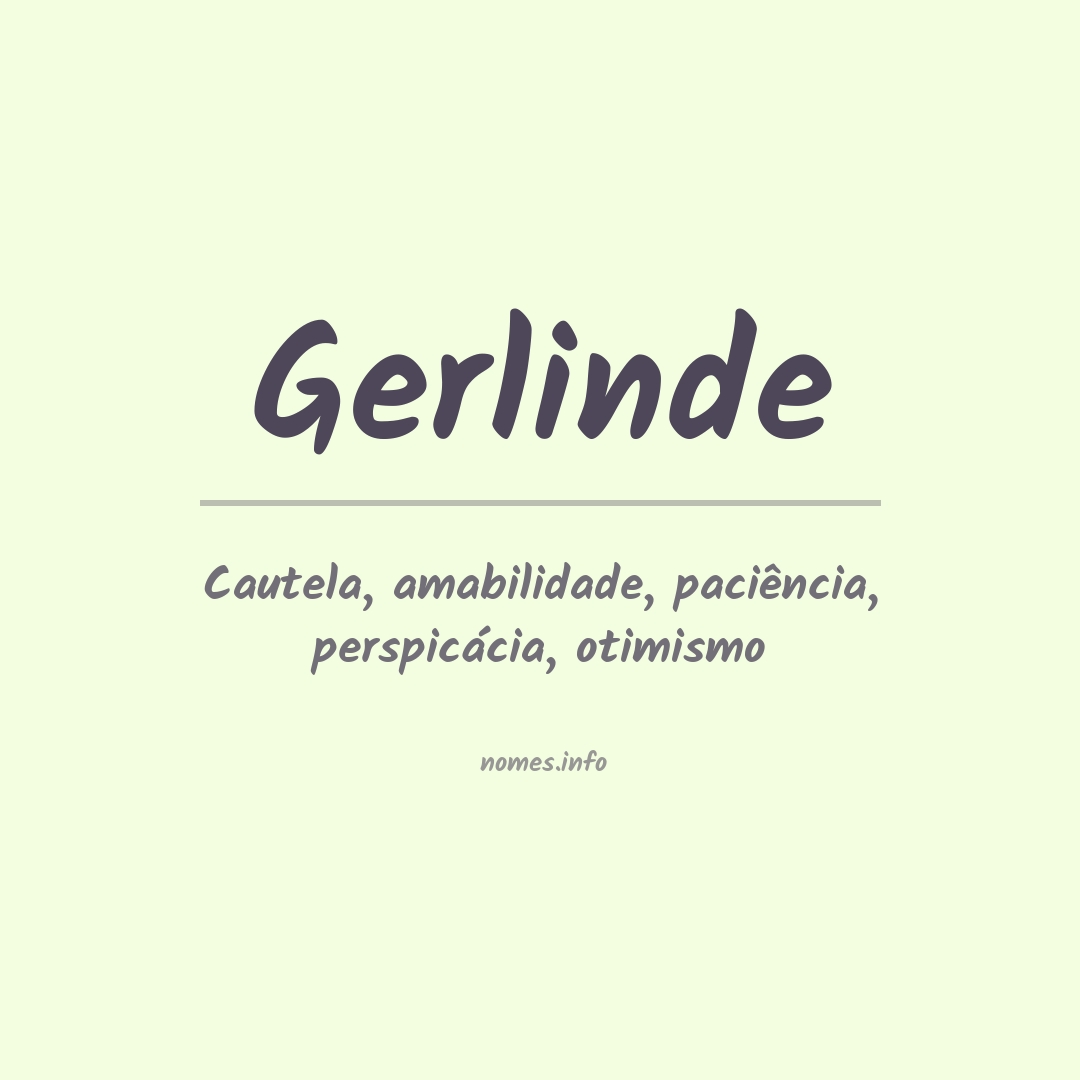 Significado do nome Gerlinde