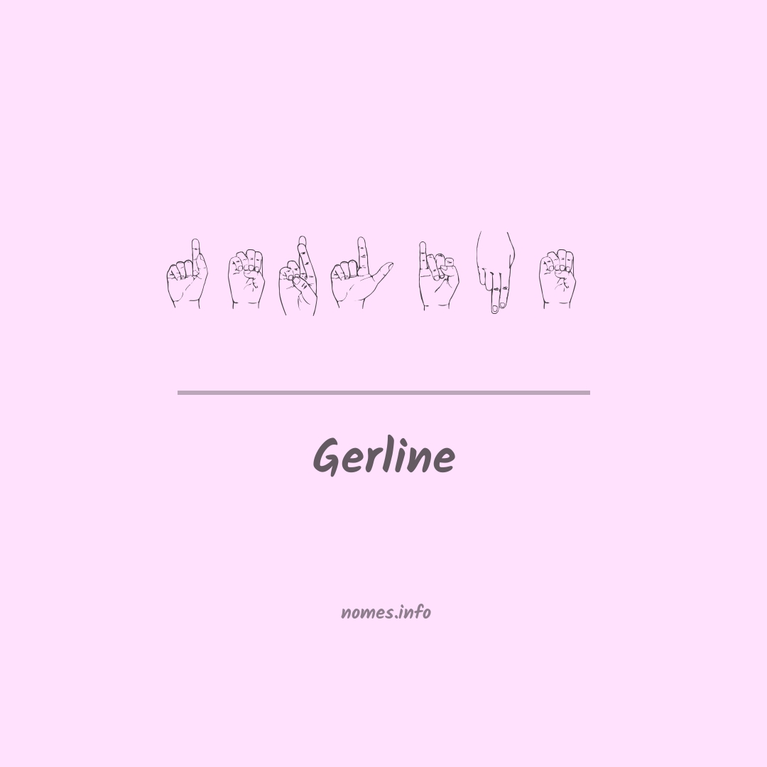 Gerline em Libras