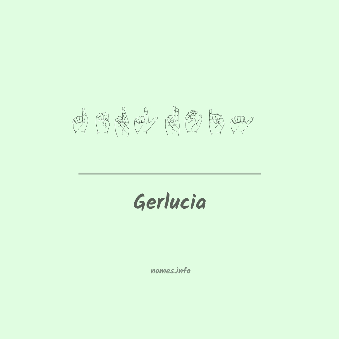 Gerlucia em Libras
