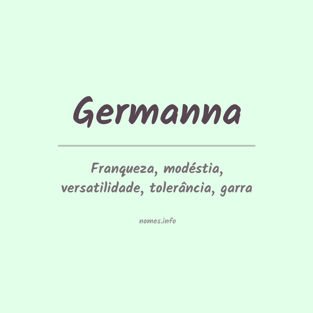 Significado do nome Germanna