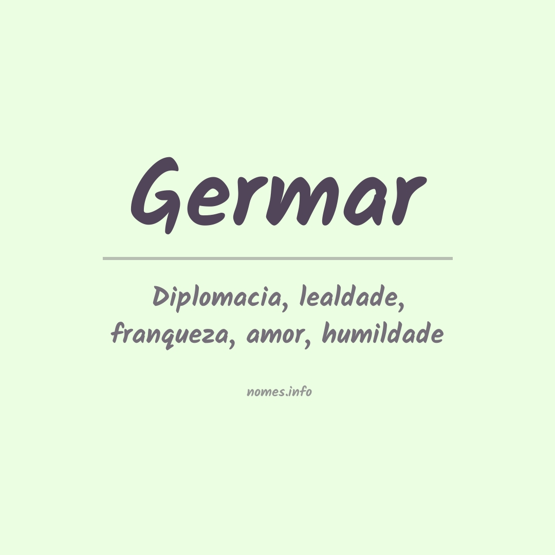Significado do nome Germar