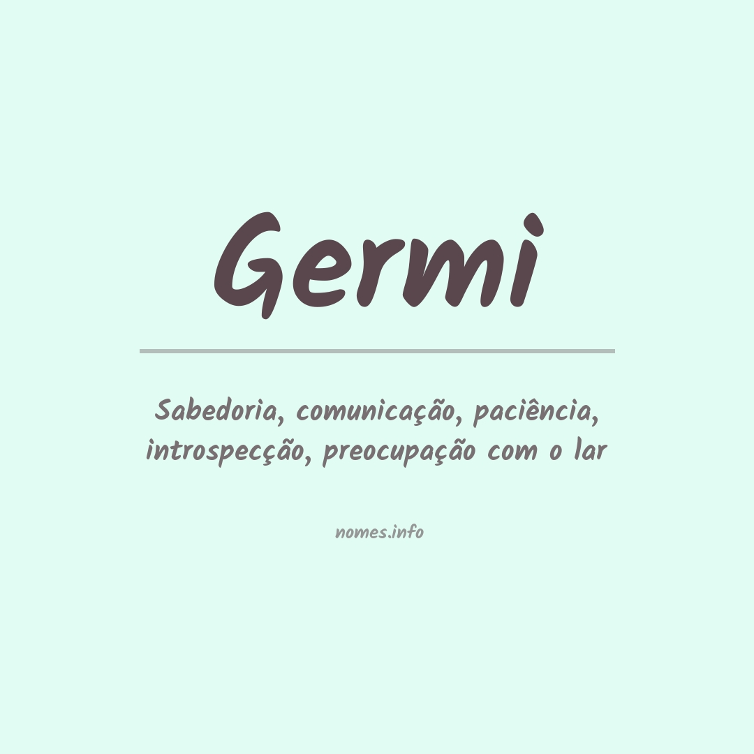 Significado do nome Germi