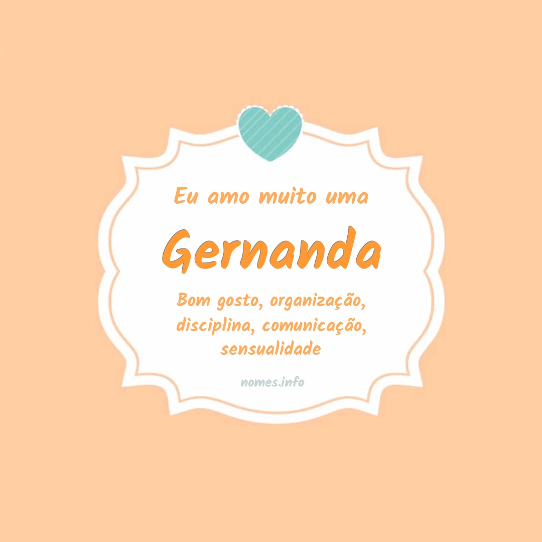 Eu amo muito Gernanda