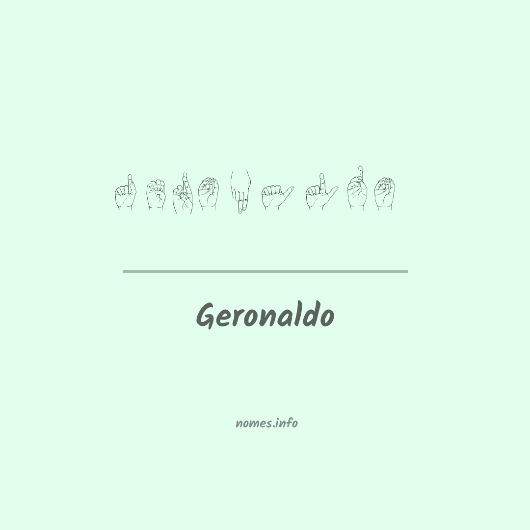 Geronaldo em Libras