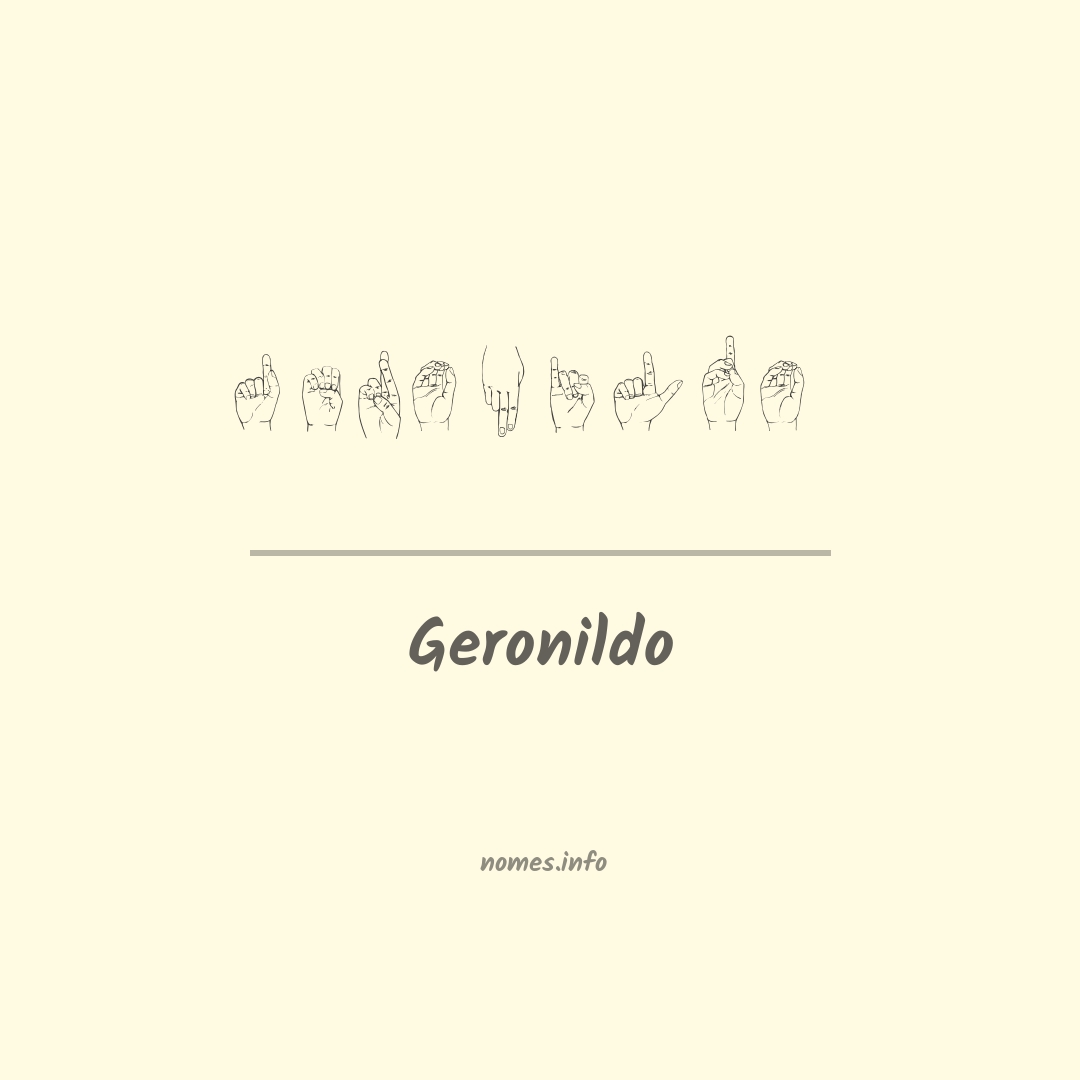 Geronildo em Libras