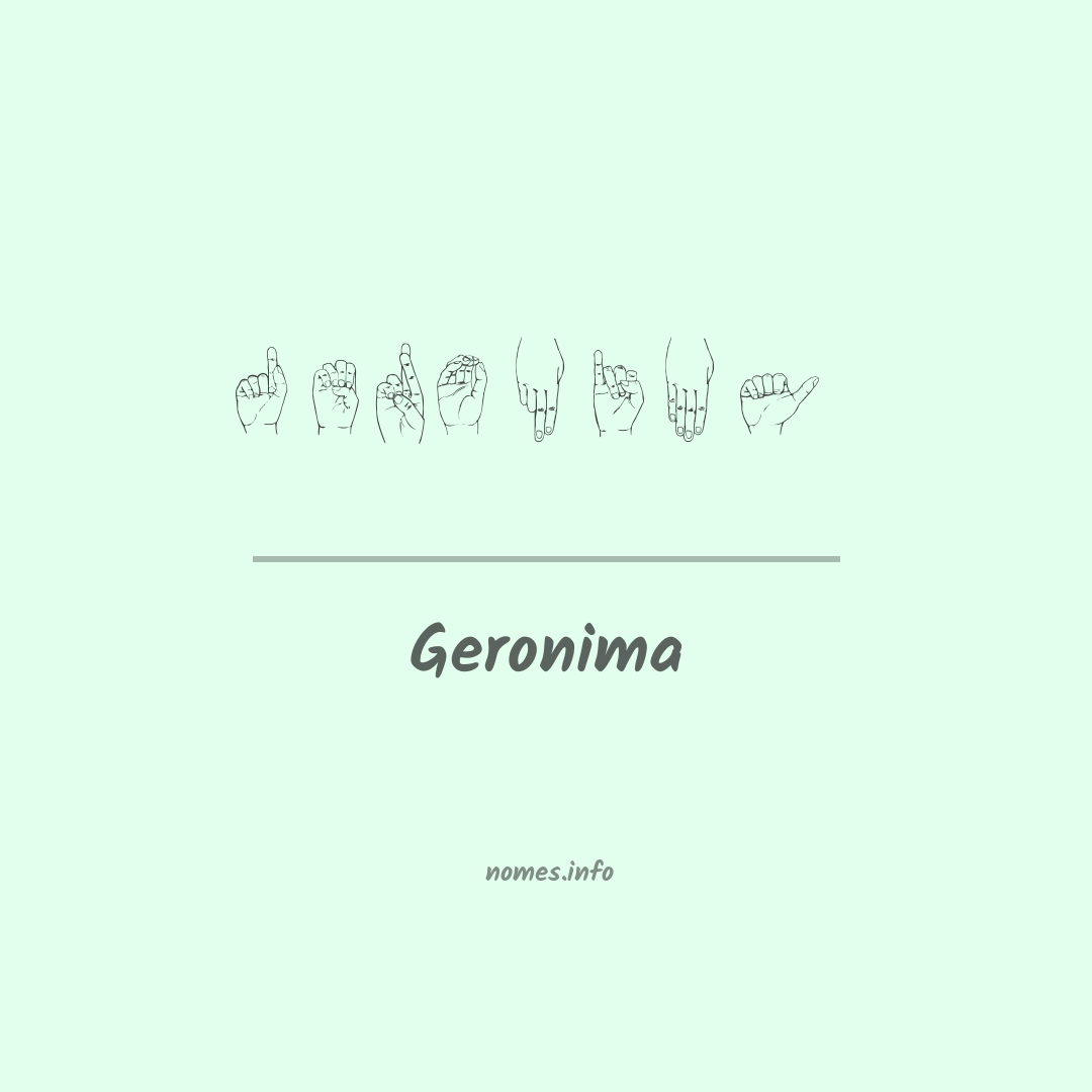 Geronima em Libras