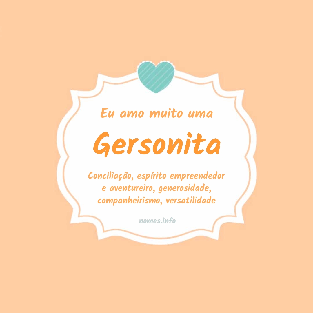 Eu amo muito Gersonita