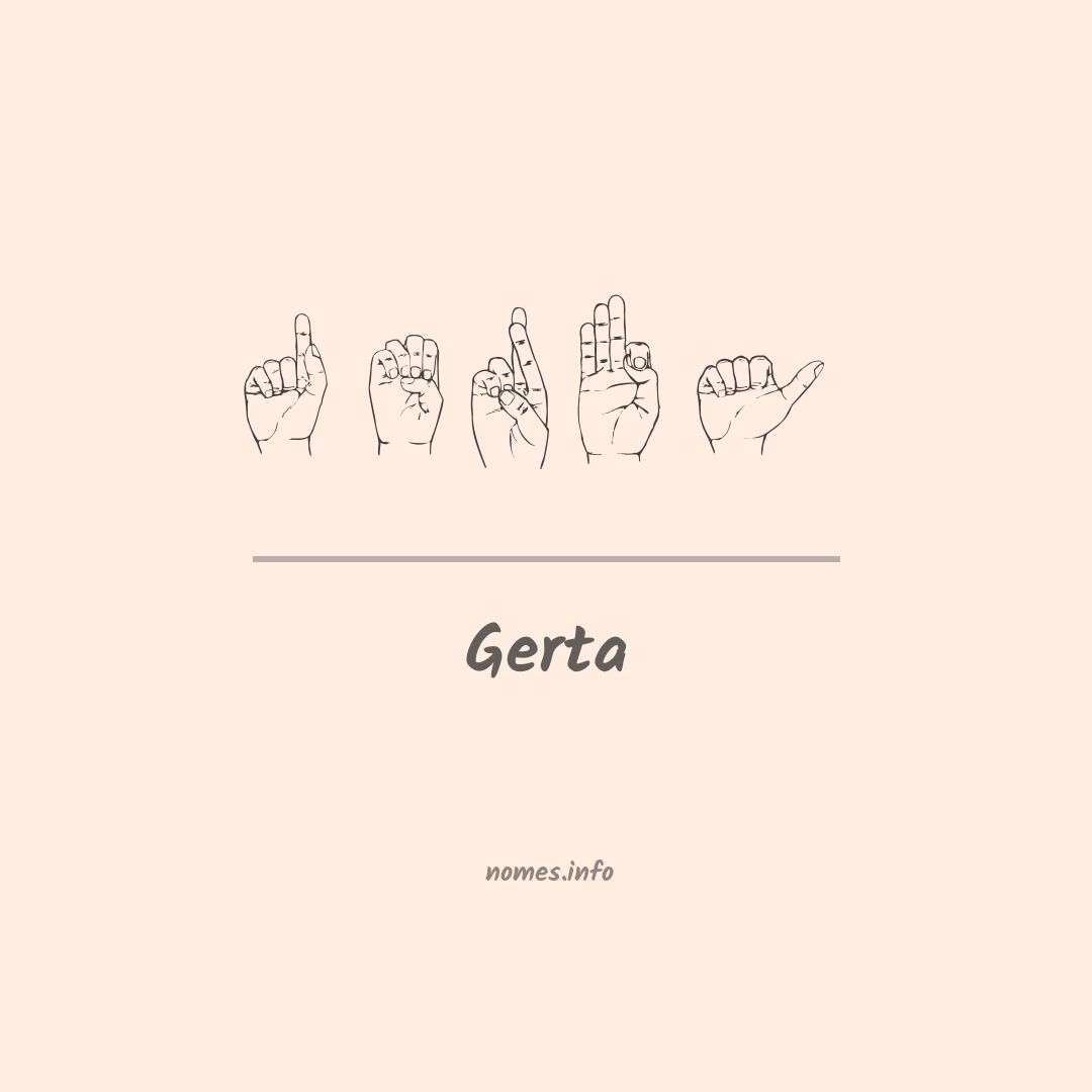 Gerta em Libras