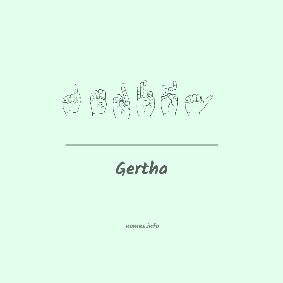 Gertha em Libras