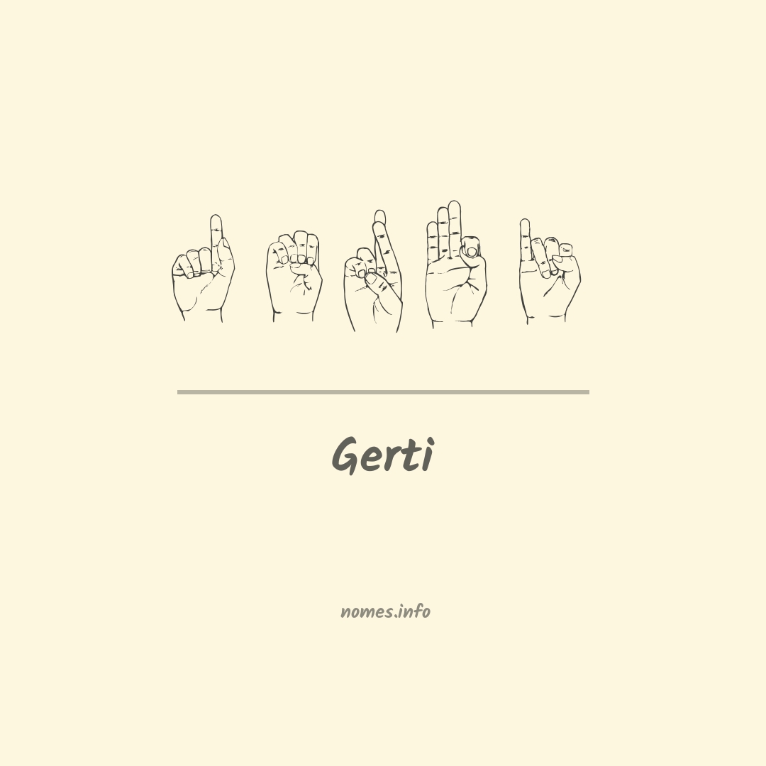 Gerti em Libras