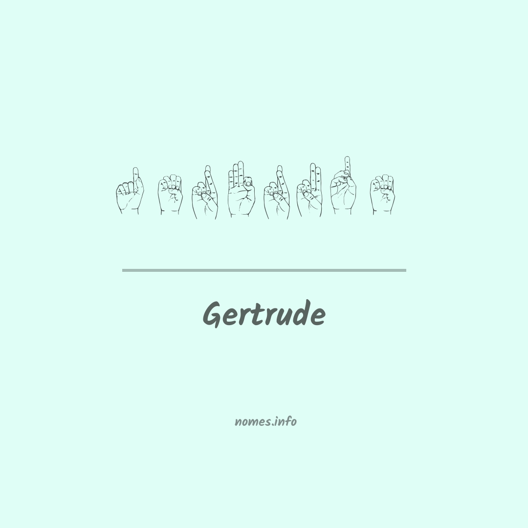 Gertrude em Libras