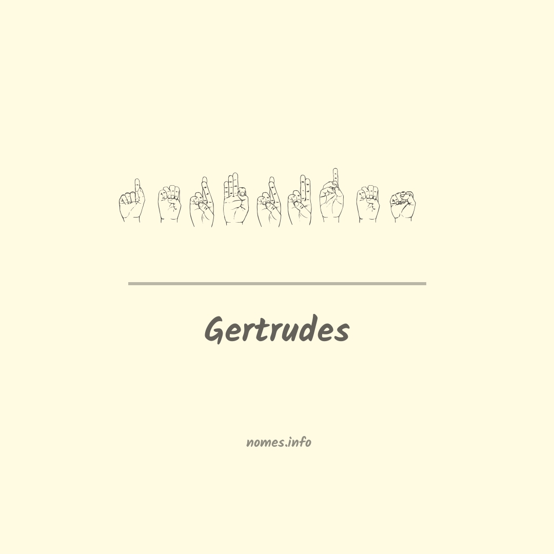 Gertrudes em Libras