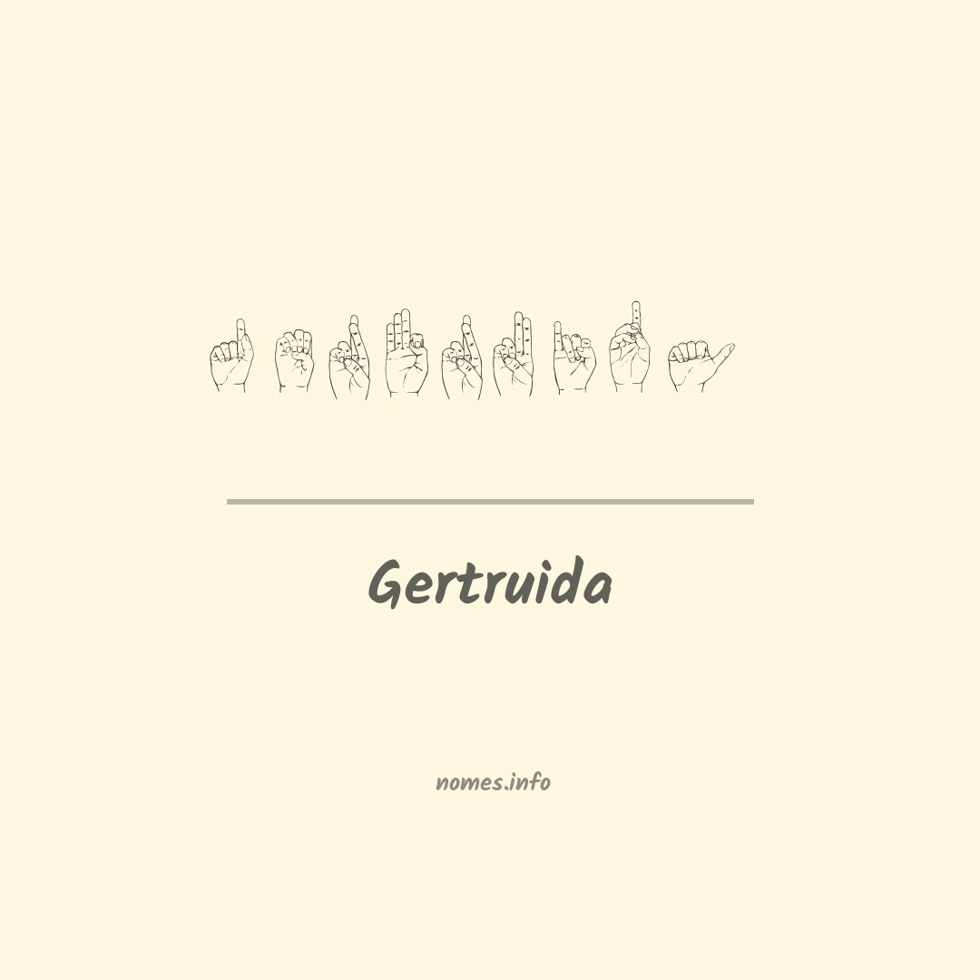 Gertruida em Libras