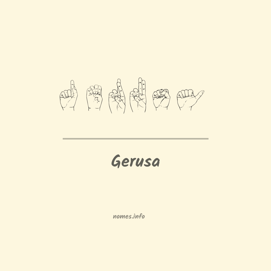 Gerusa em Libras