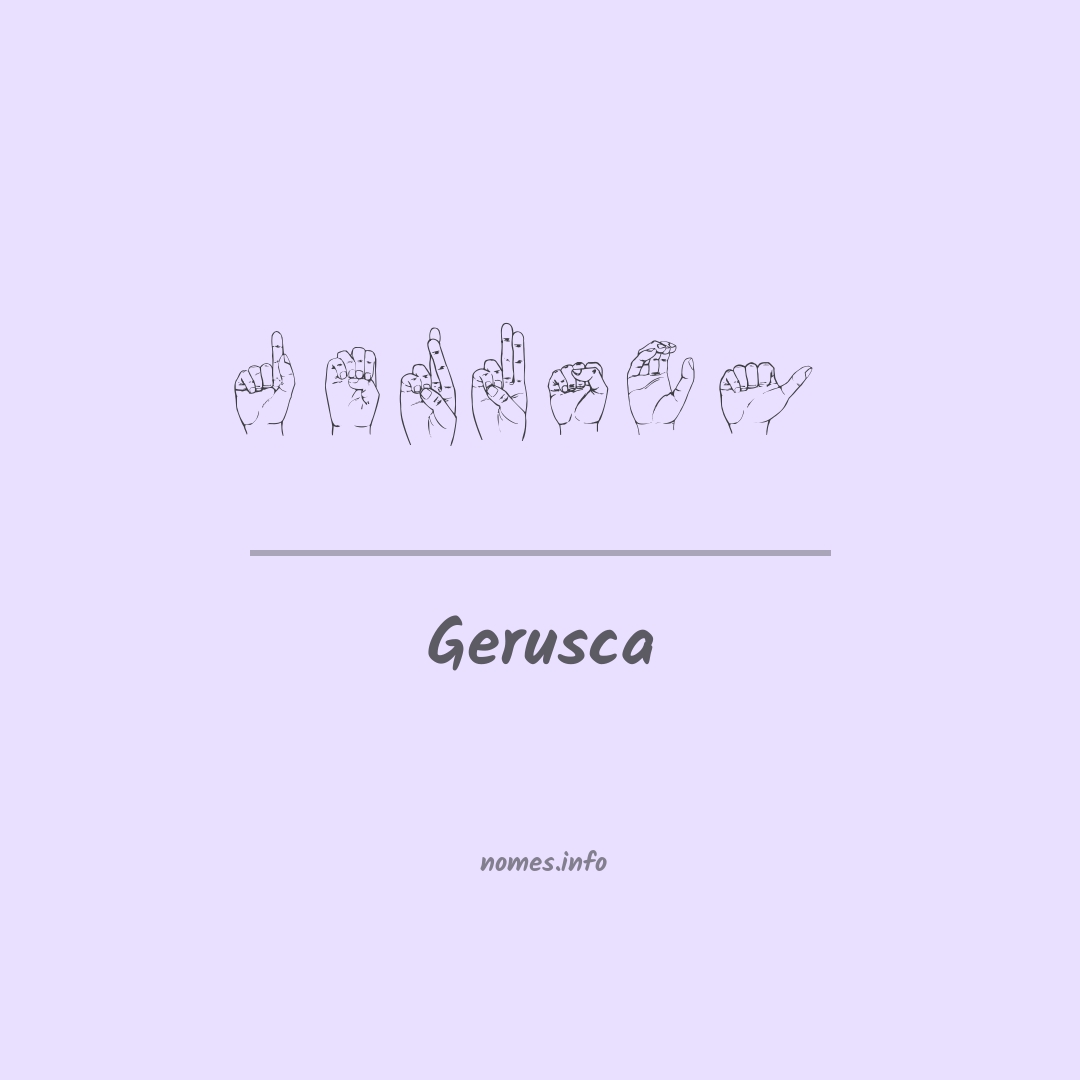 Gerusca em Libras