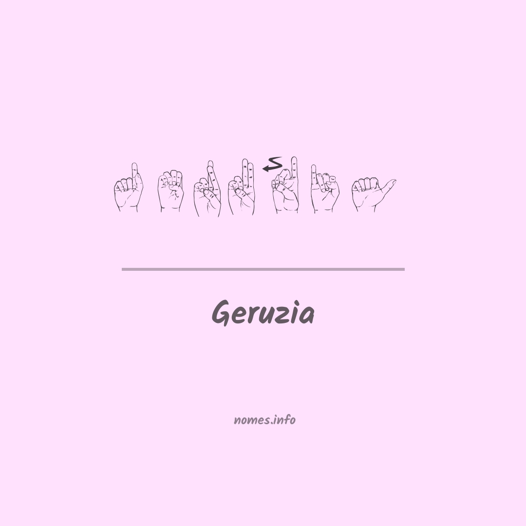 Geruzia em Libras