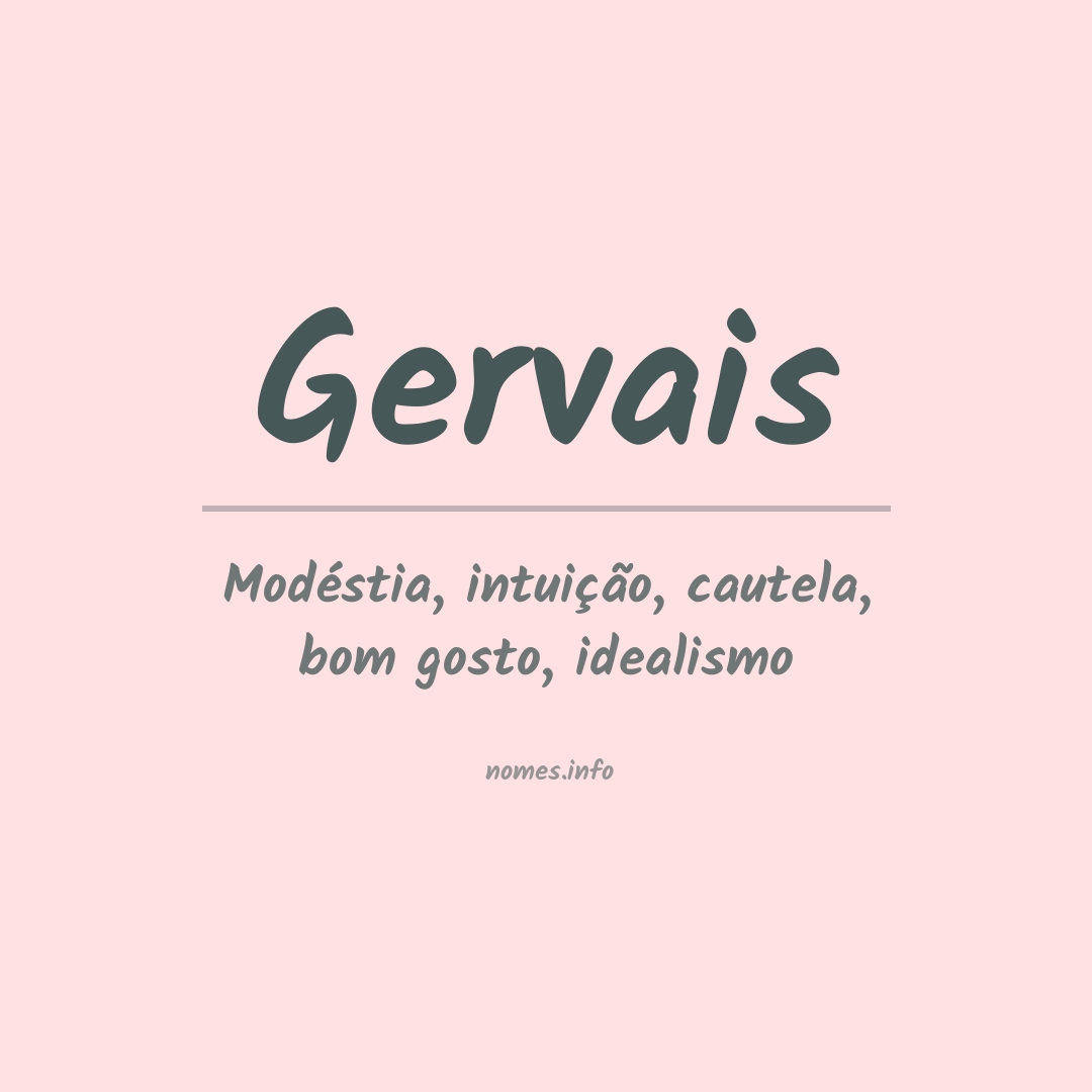 Significado do nome Gervais