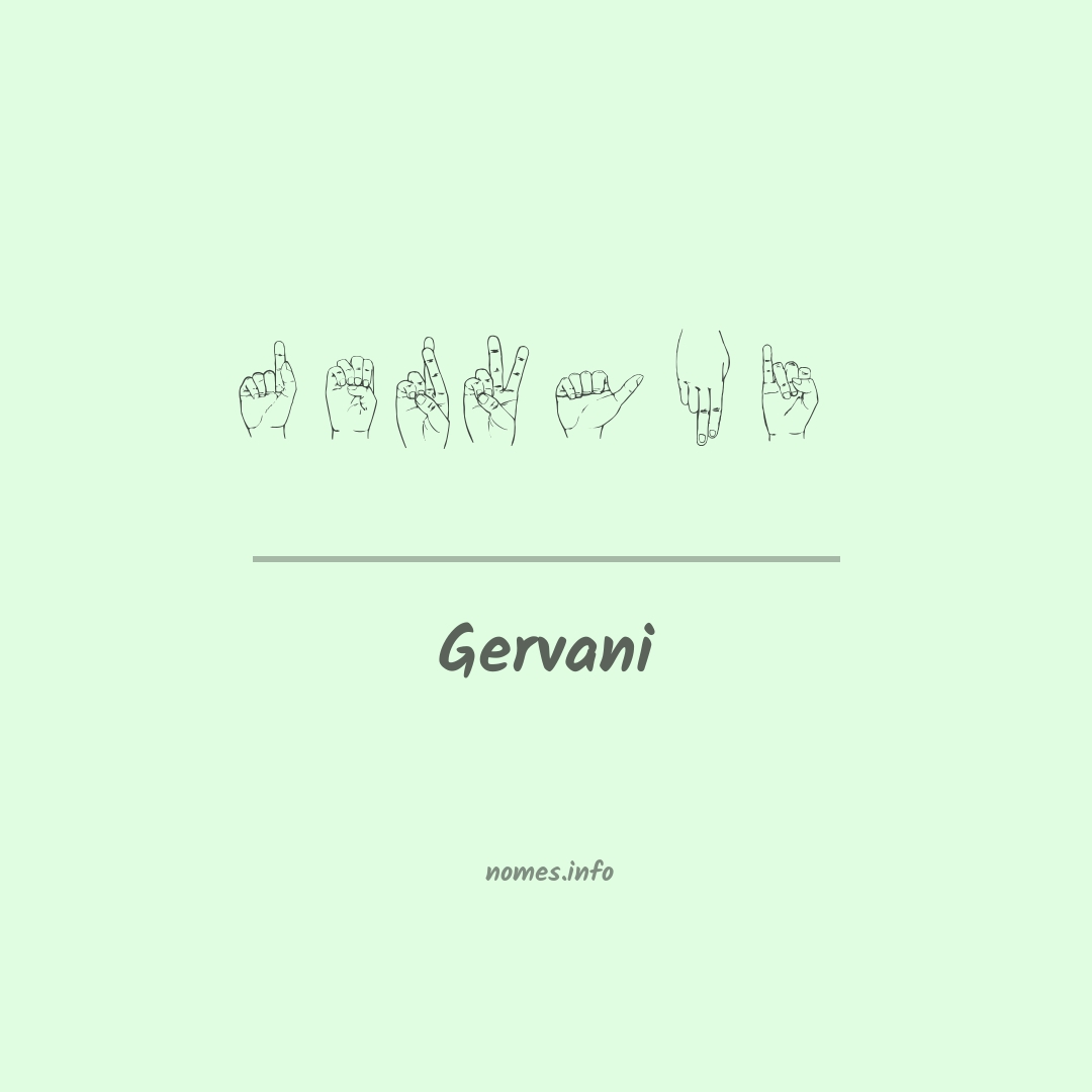 Gervani em Libras