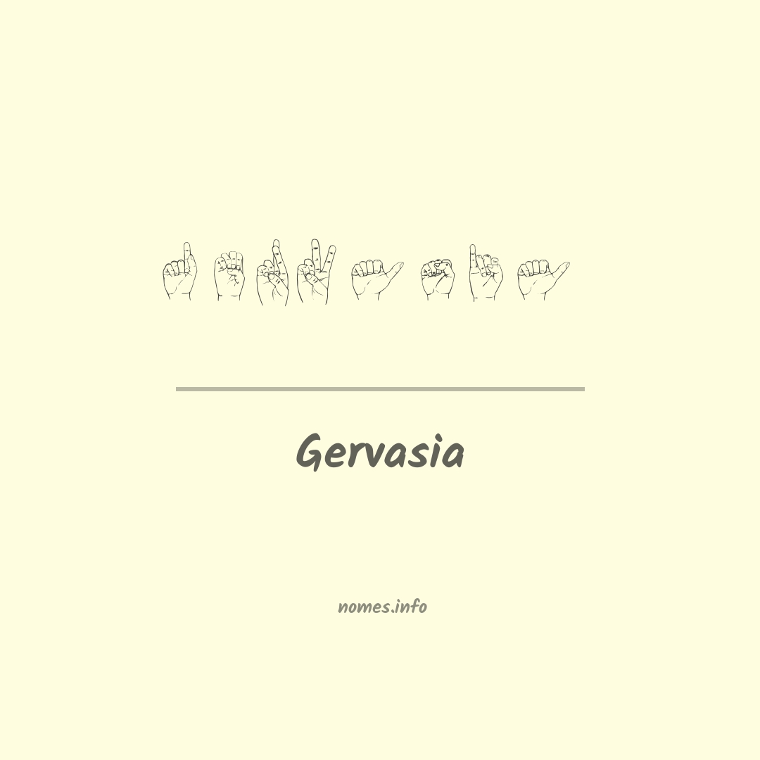 Gervasia em Libras