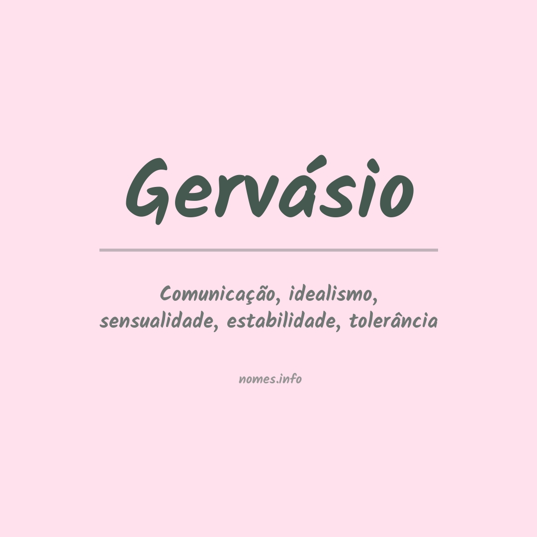 Significado do nome Gervásio