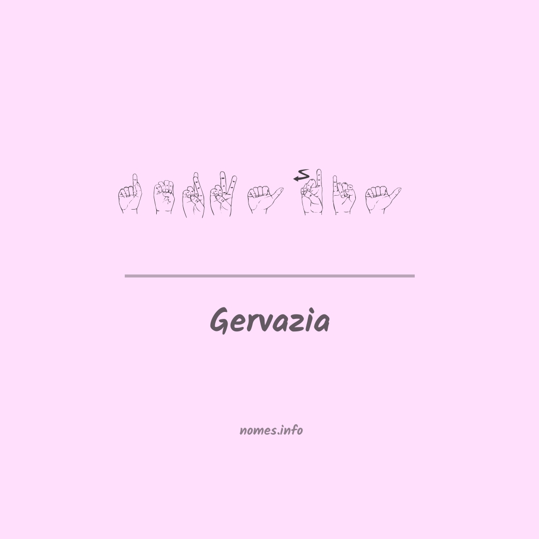 Gervazia em Libras