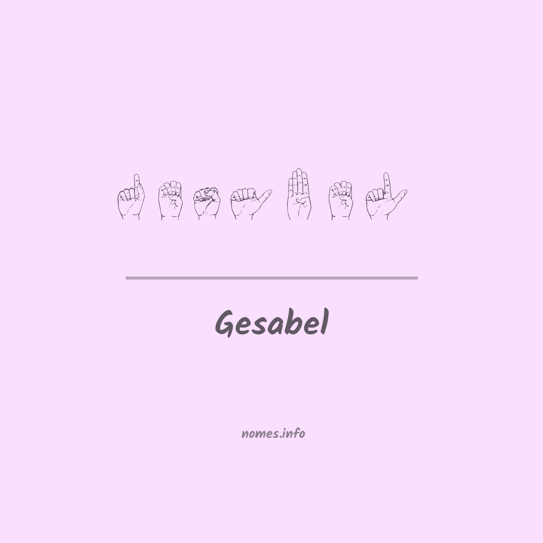 Gesabel em Libras