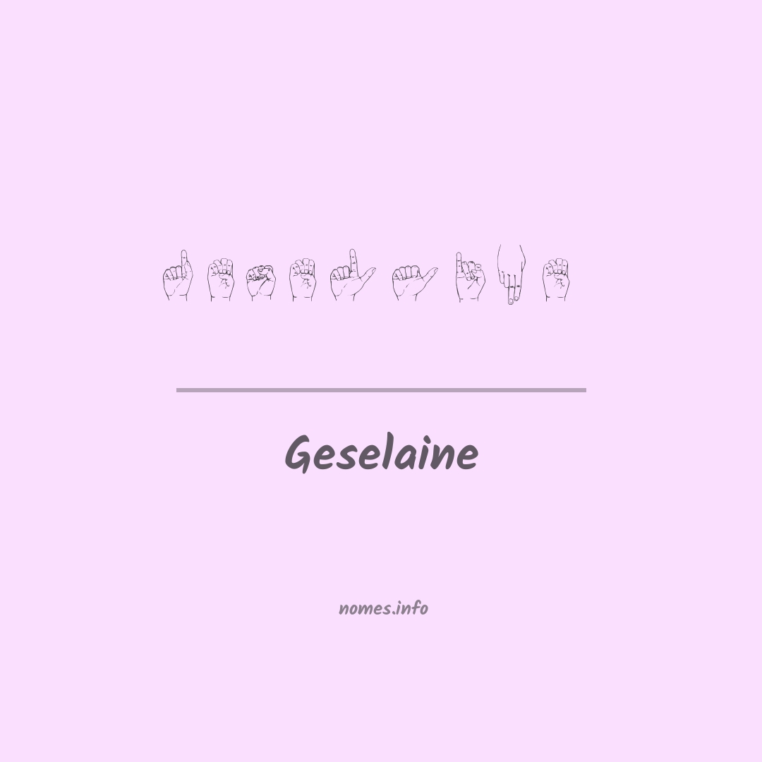 Geselaine em Libras