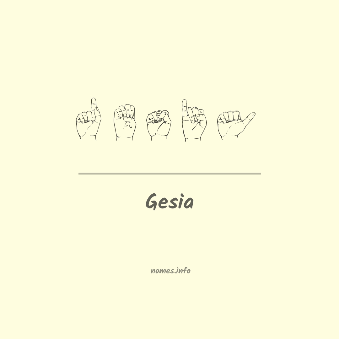 Gesia em Libras