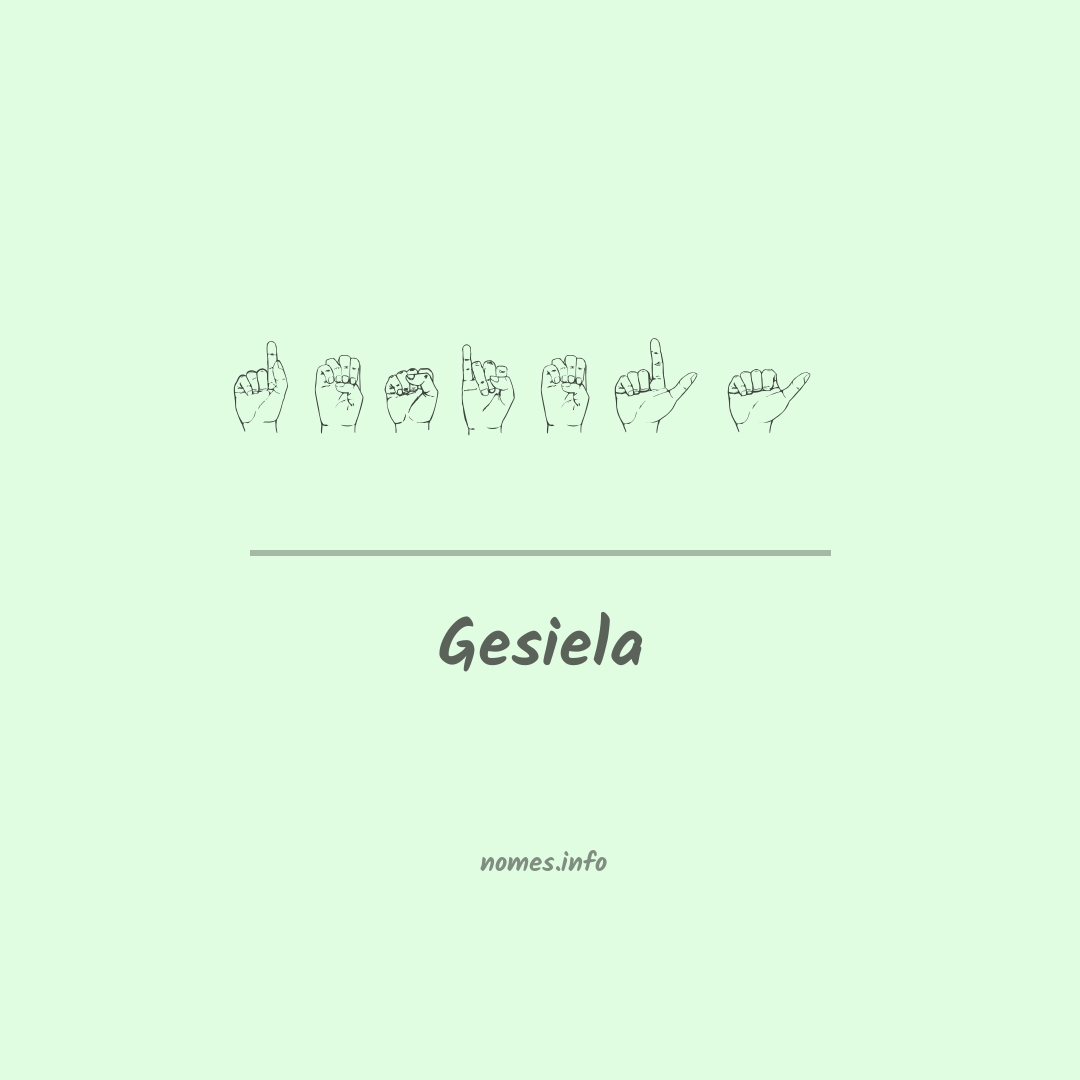 Gesiela em Libras