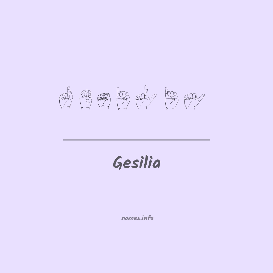 Gesilia em Libras