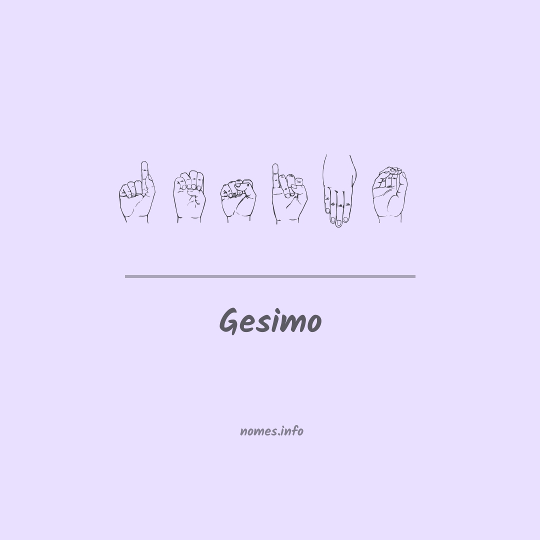 Gesimo em Libras