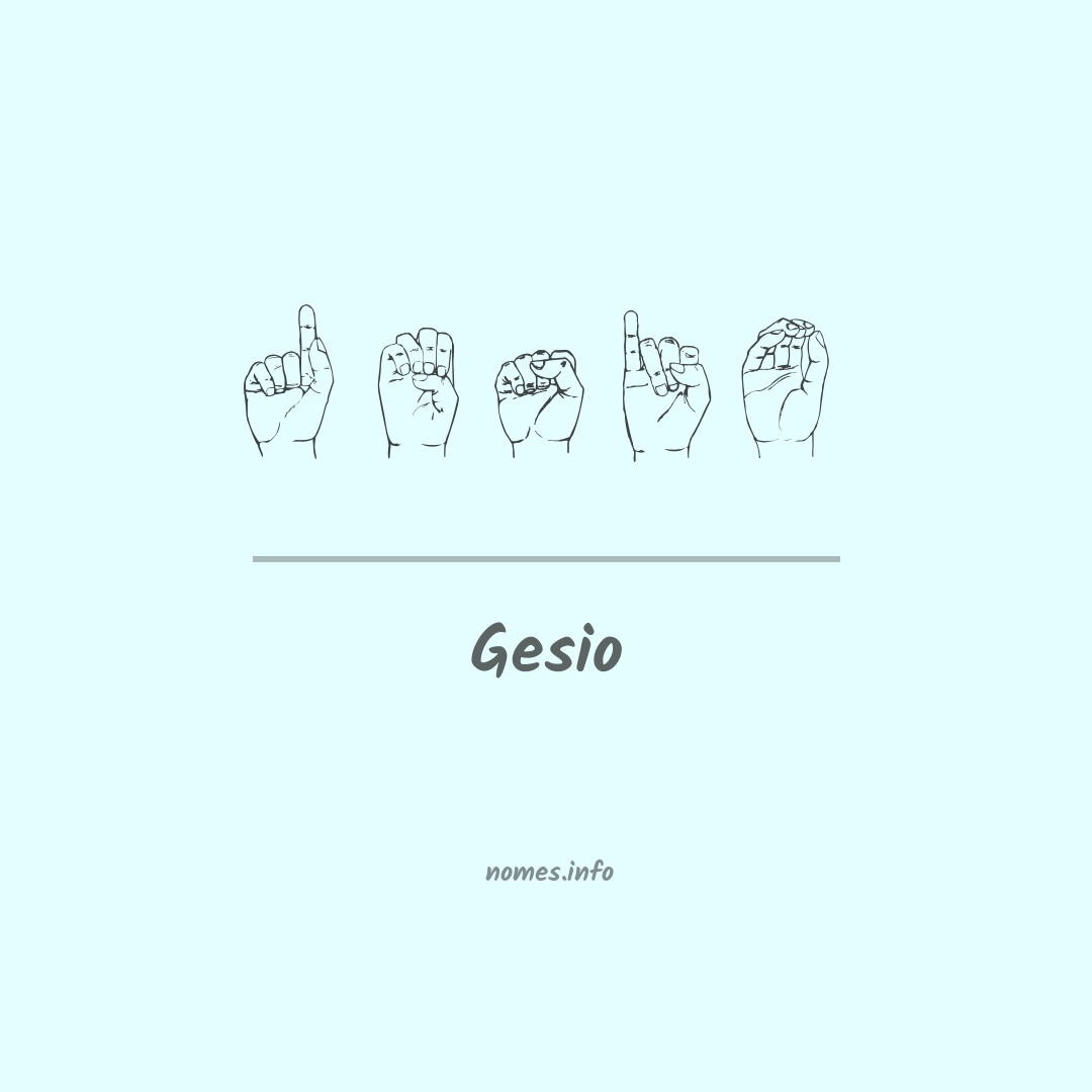 Gesio em Libras