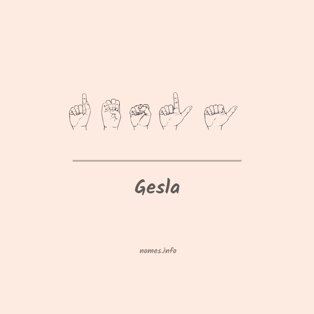Gesla em Libras