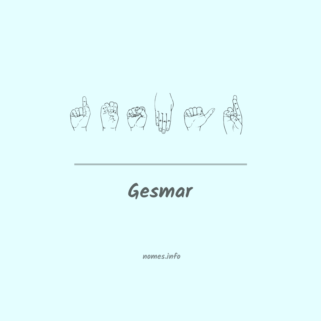 Gesmar em Libras