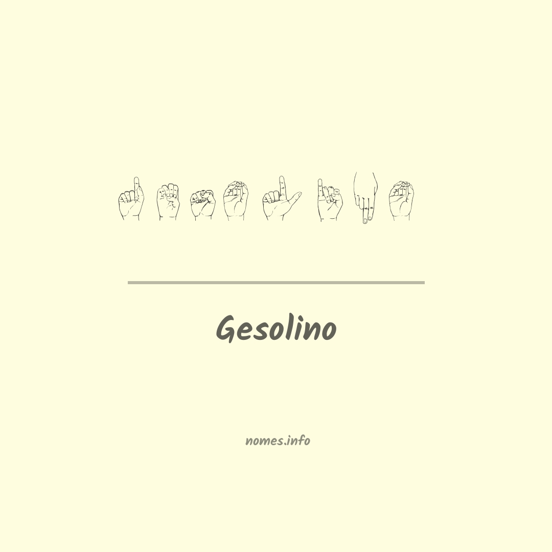 Gesolino em Libras