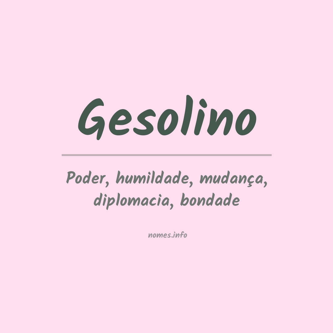 Significado do nome Gesolino